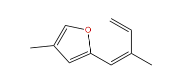 (Z)-4-Methyl- (2-methyl-1,3-butadienyl)-furan
